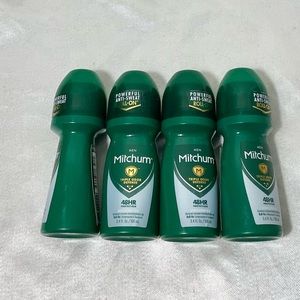 NEW Lot of 4 Mitchum triple odor defense 48h roll on deodorants